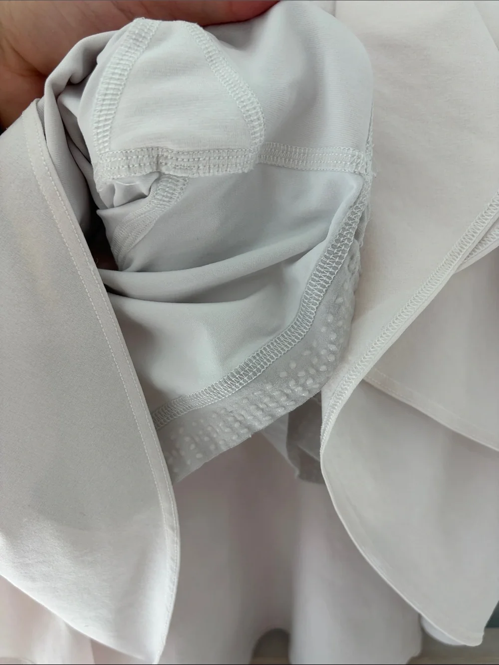 lululemon athletica wornout white layered skater skirt